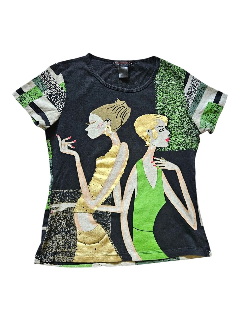 Rare Custo Barcelona 90s/Y2K Vintage Graphic T-shirt Top
